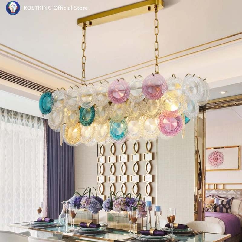 Decor Lighting The Parade - الثريات الفاخرة الحديثة غطاء زجاجي LED