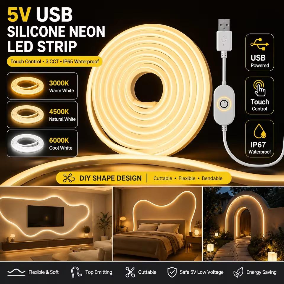 شريط إضاءة LED مرن من السيليكو - مراجعة Lighting Bolt Decor وسعره