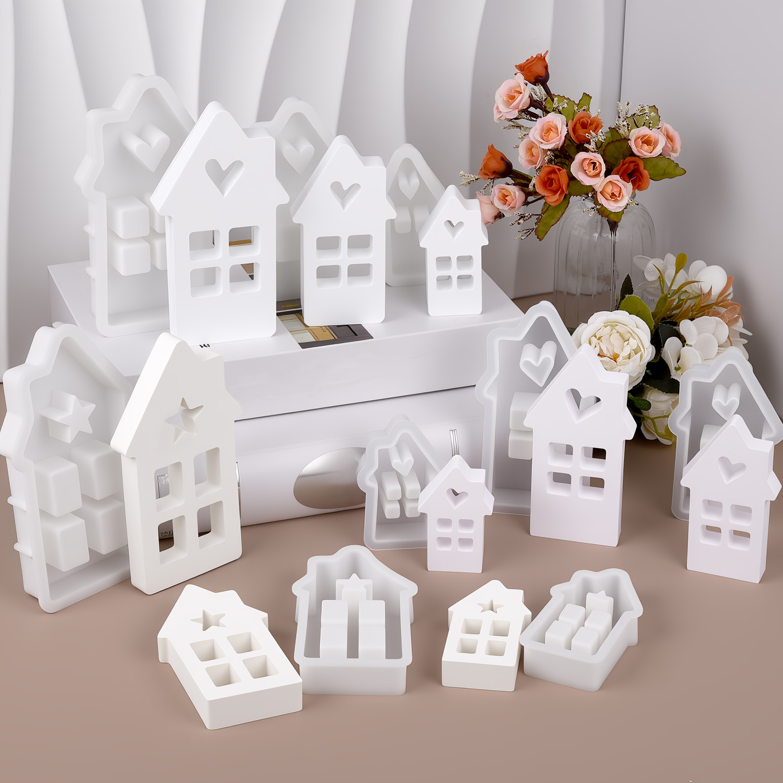نجمة القلب البيت قوالب السيليك - مراجعة Lighting Decor House وسعره