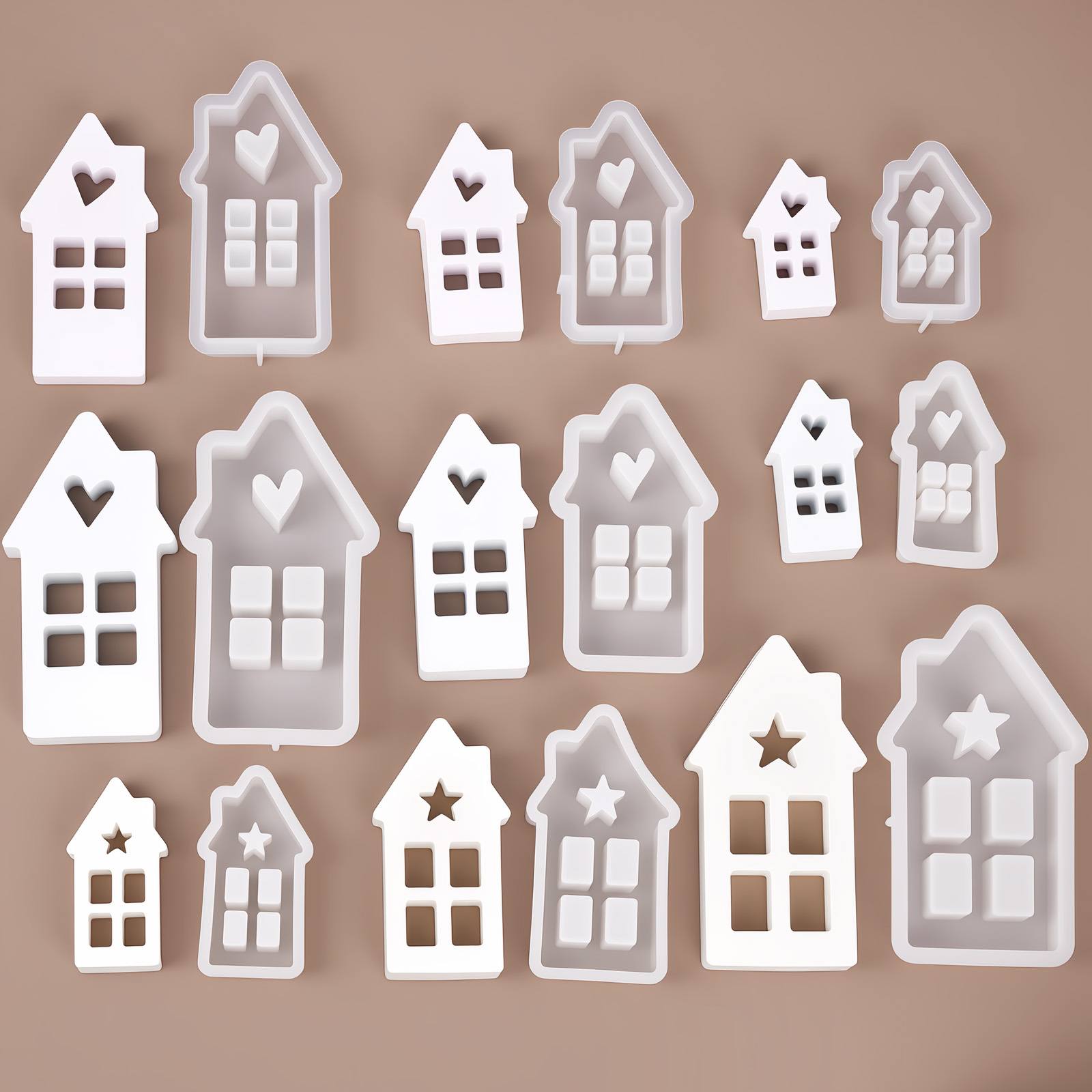 نجمة القلب البيت قوالب السيليك - مراجعة Lighting Decor House وسعره