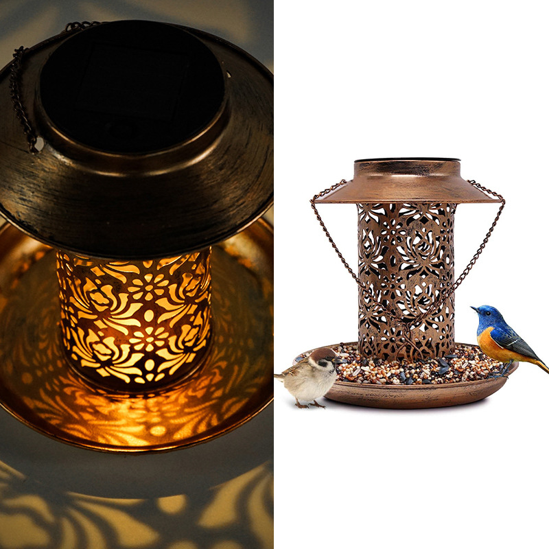 مغذي طيور يعمل بالطاقة الشمسية - مراجعة Outdoor Lighting Decor Ideas وسعره