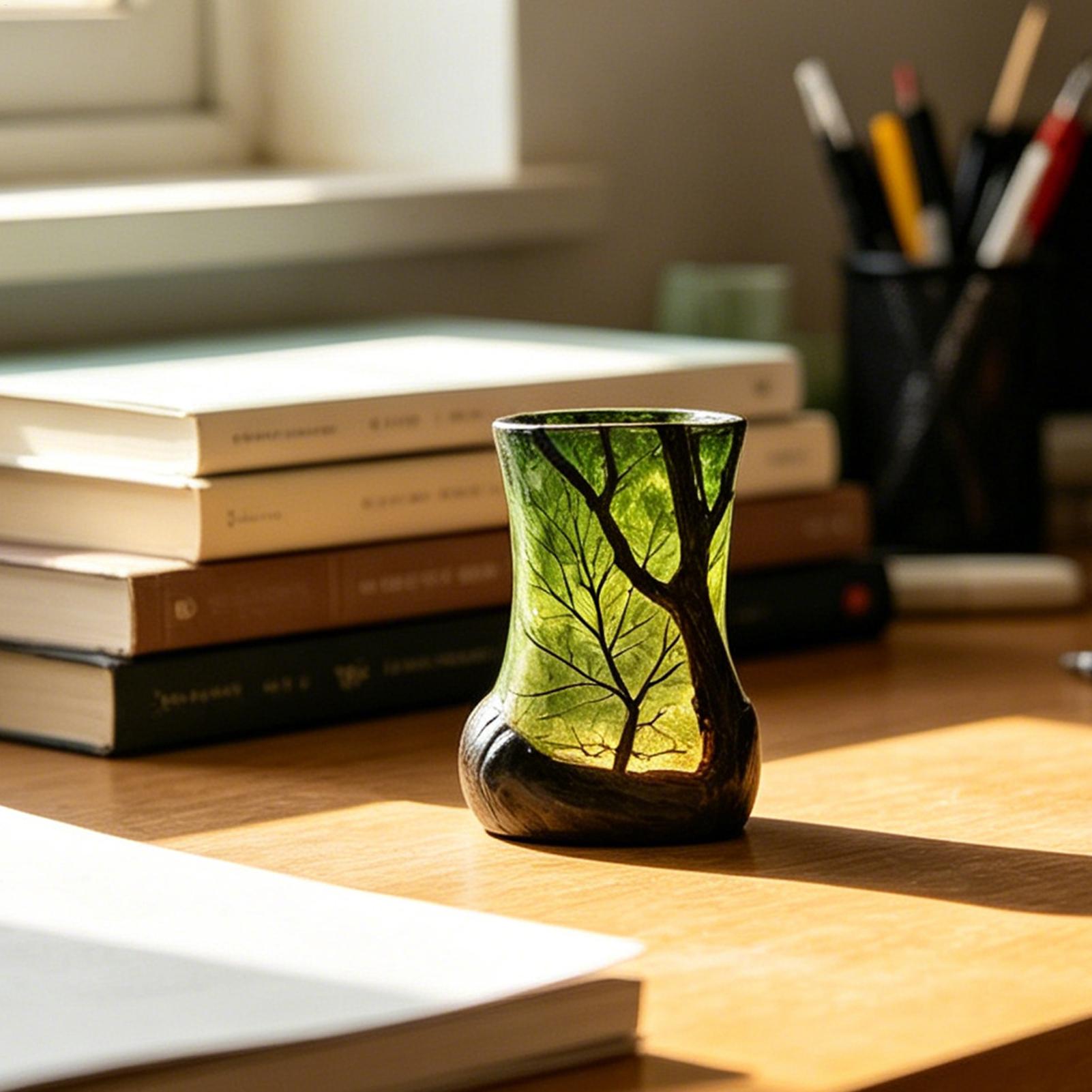 مصباح طاولة جانبي على شكل غابة - مراجعة Office Lighting Decor وسعره