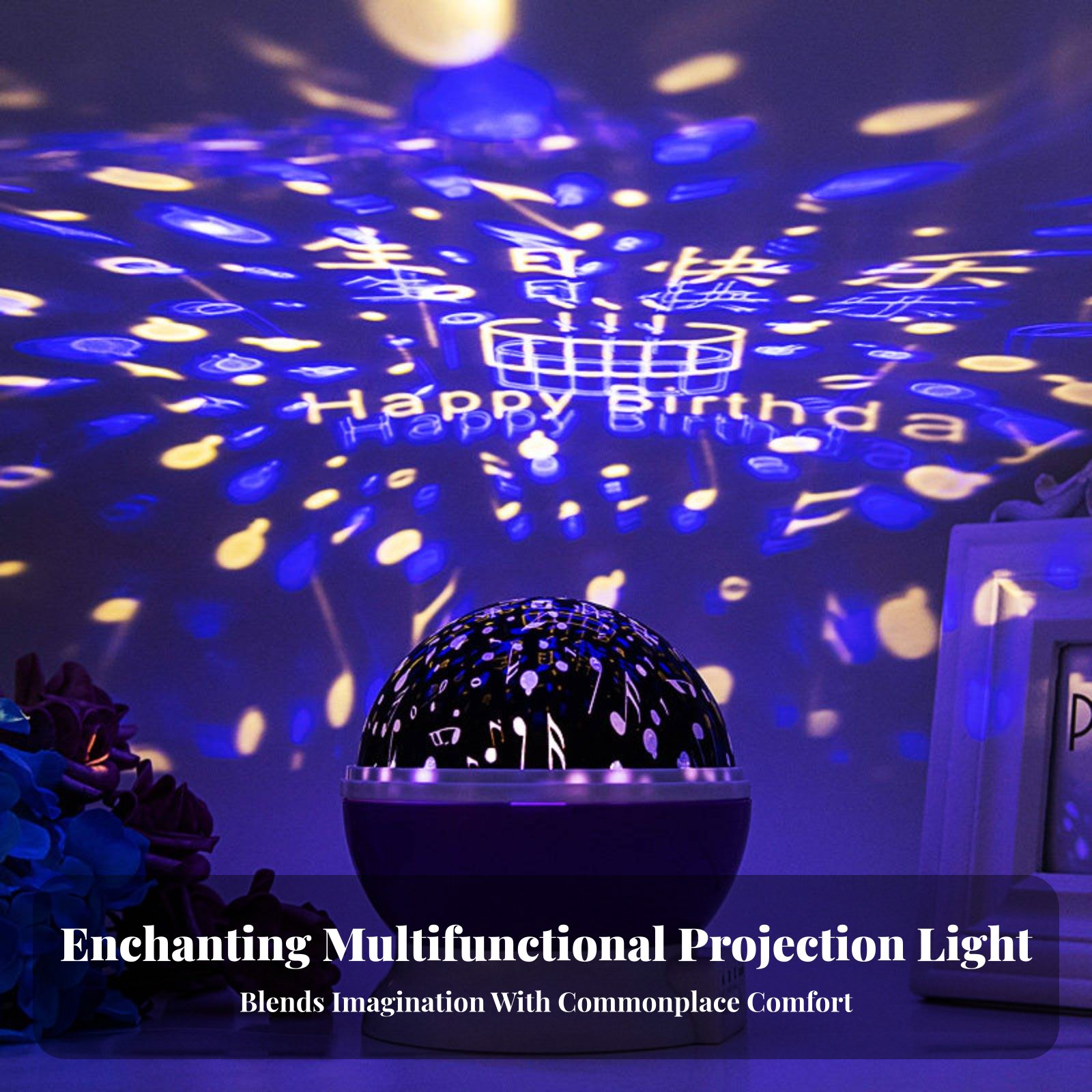 جهاز عرض ضوئي للنجوم مع تأثير  - مراجعة Lighting Decor For Bedroom وسعره