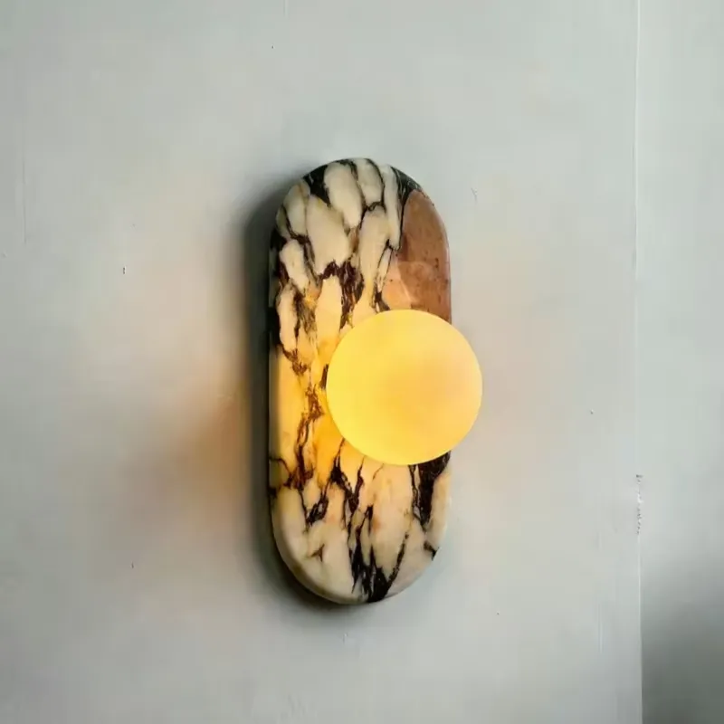 مصباح جداري من الرخام الطبيعي  - مراجعة Lighting Decor For Bedroom وسعره