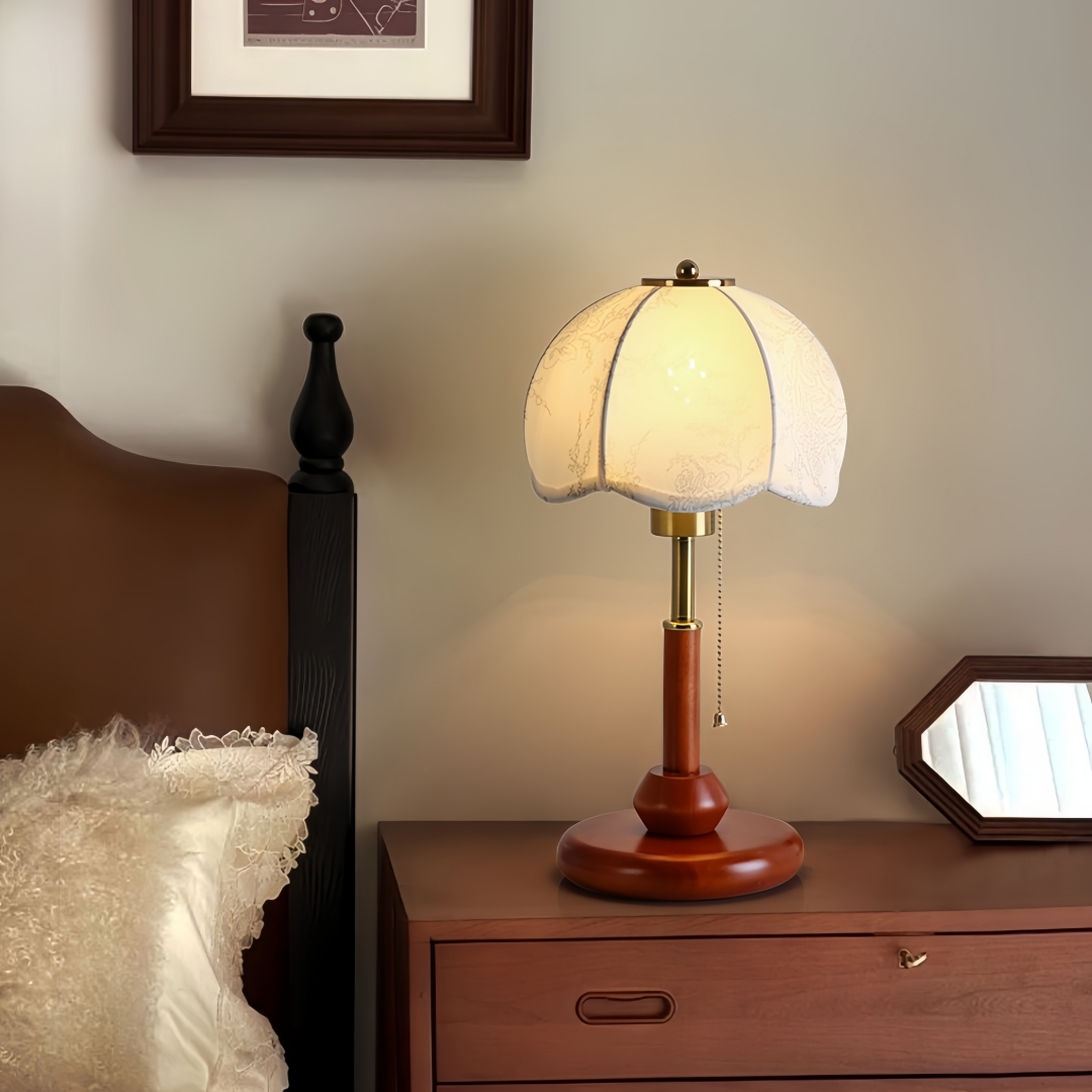 مصباح طاولة قبة مزخرفة بتصميم  - مراجعة Lighting Decor For Bedroom وسعره