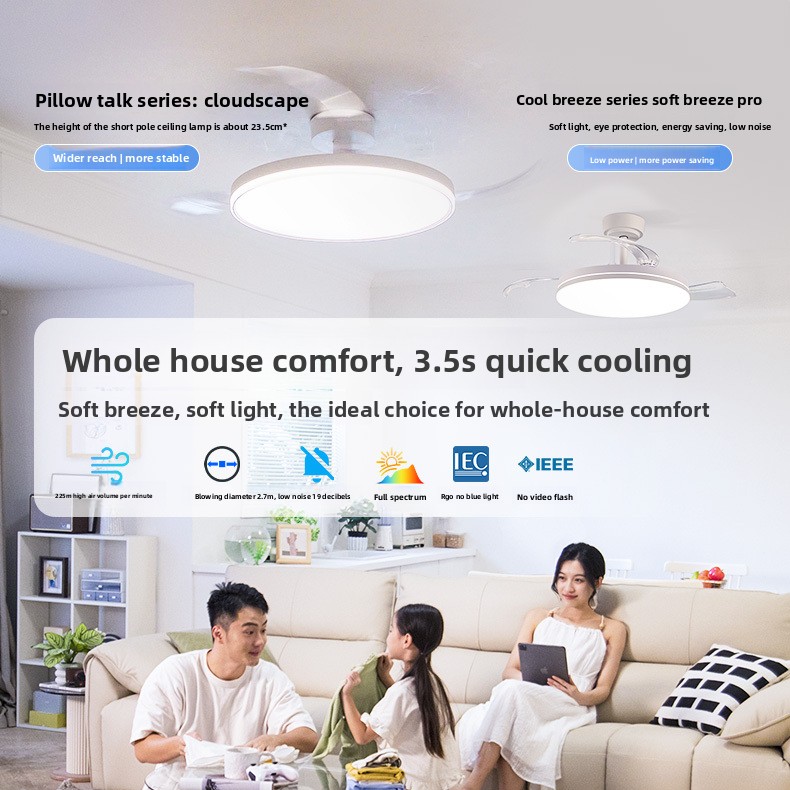 مروحة سقف بسيطة مع إضاءة، مصبا - مراجعة Decor Lighting Fans وسعره