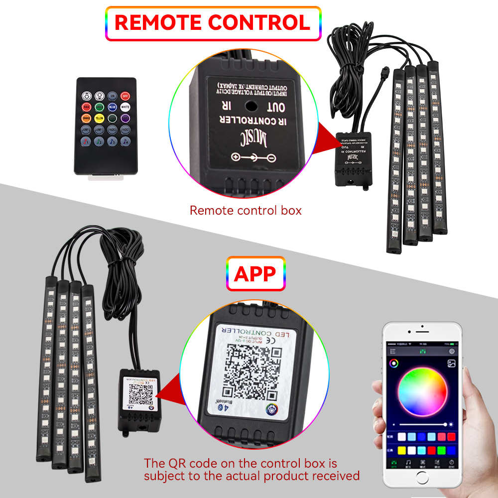 RGB LED دراجة نارية جو القدم م - مراجعة Lighting Bolt Decor وسعره
