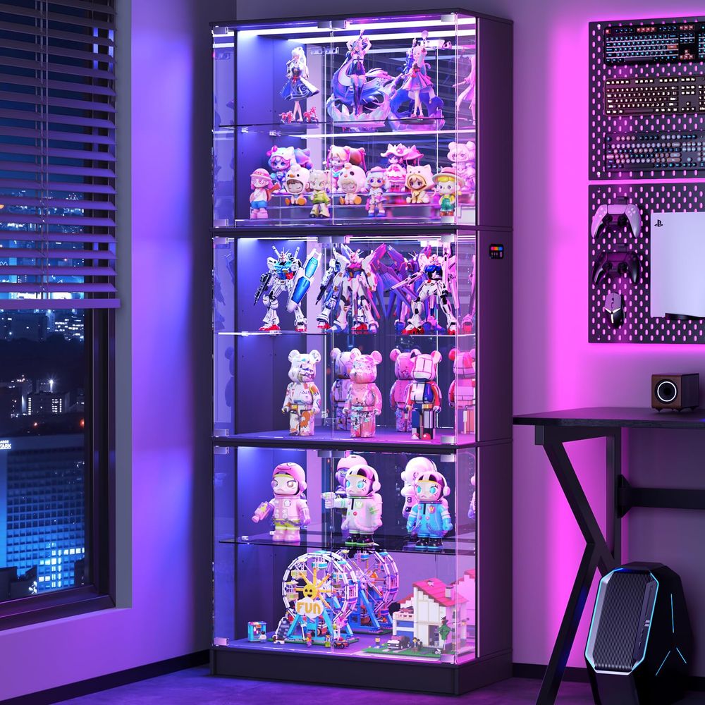 خزانة عرض زجاجية بـ 6 طبقات، خ - مراجعة Lighting & Home Decor Studio وسعره
