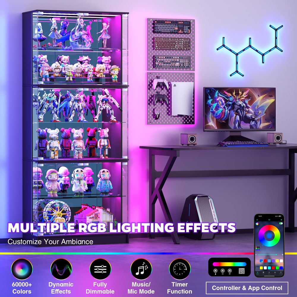 خزانة عرض زجاجية بـ 6 طبقات، خ - مراجعة Lighting & Home Decor Studio وسعره