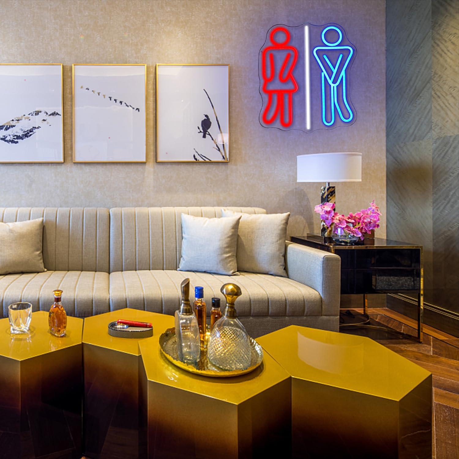 لافتات نيون للحمامات، إضاءة LE - مراجعة Office Lighting Decor وسعره
