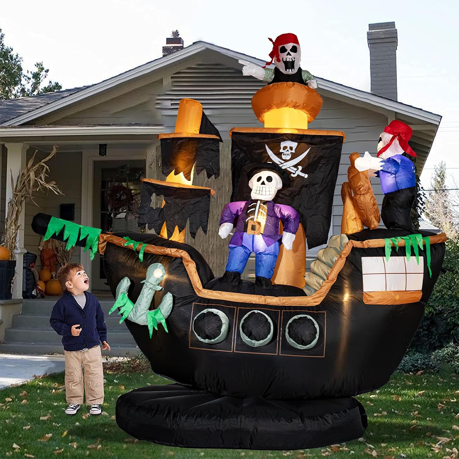 زينة سفينة قراصنة قابلة للنفخ  - مراجعة Decor Lighting Fans وسعره