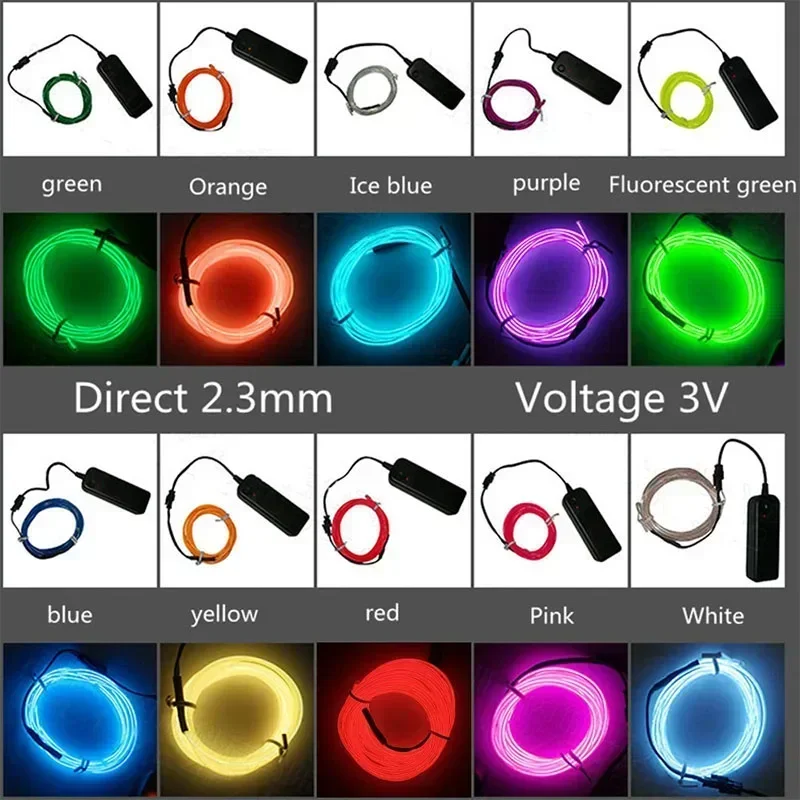 1 متر/3 متر/5 متر مرنة ضوء الن - مراجعة Lighting Bolt Decor وسعره