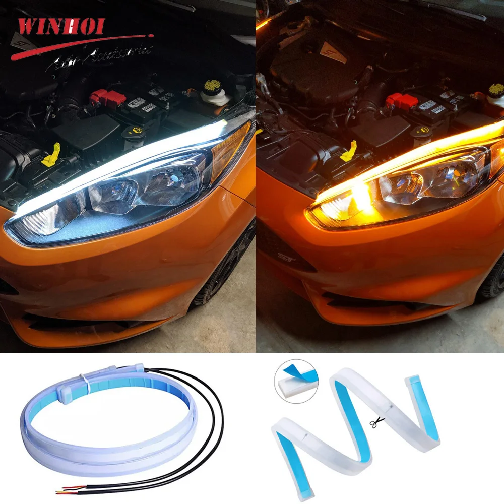2 قطعة سيارة LED DRL النهار تش - مراجعة Lighting Bolt Decor وسعره