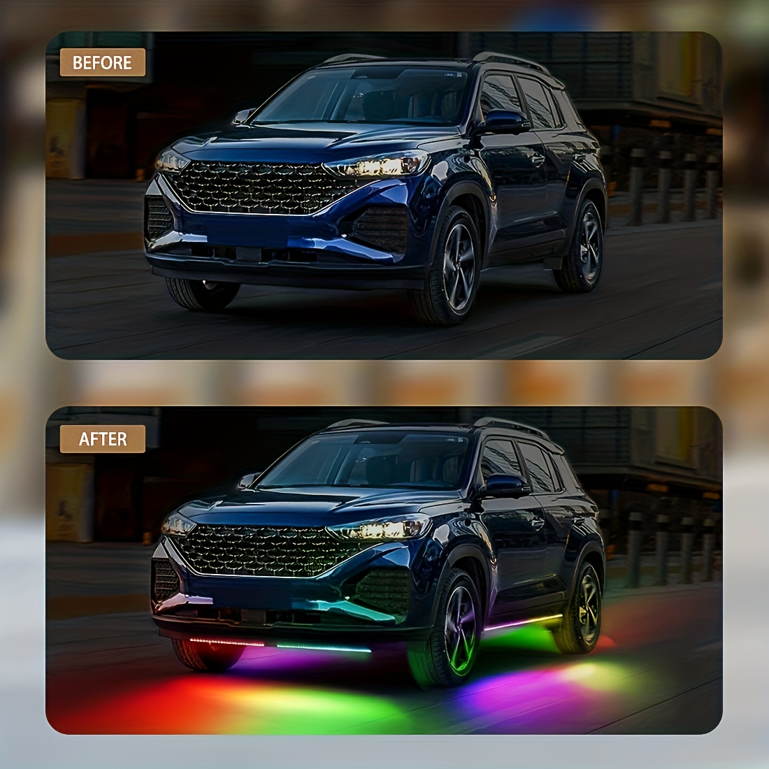 RGB مرنة سيارة Underglow شرائط - مراجعة Lighting Bolt Decor وسعره