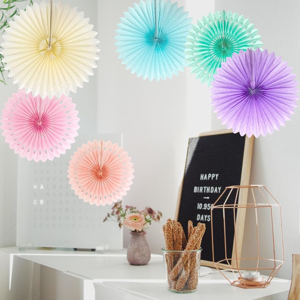 مراوح ورقية بألوان قوس قزح من  - مراجعة Decor Lighting Fans وسعره