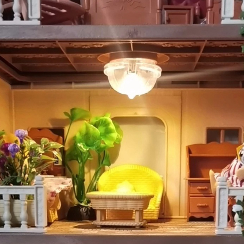 1/3 قطع إضاءة مصغرة لبيت الدمى - مراجعة Lighting Decor House وسعره